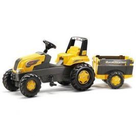 Šlapací traktor Rolly Junior s Farm vlečkou - žlutý