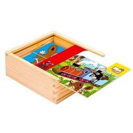 Bino dřevěné kostky - První skládanka s Krtkem
