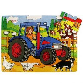 Dřevěné puzzle - Traktor