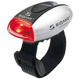 Sigma Micro stříbrná / zadní světlo LED-červená