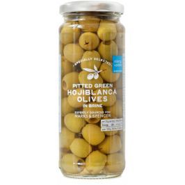 Marks & Spencer Vypeckované zelené olivy odrůdy Hojiblanca ve slaném nálevu