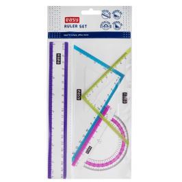 EASY Souprava pravítek 4 ks, 20 cm
