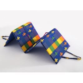 4x skládací plážové lehátko Barevné rybky 145x53x2
