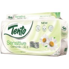 Tento Sensitive Camomile + vitamín E/Sensitive Pure parfémovaný toaletní papír 3vrstvý 8 rolí