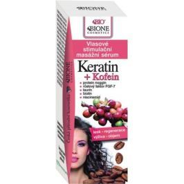 Bione Cosmetics Keratin & Kofein vlasové stimulační masážní sérum 215 ml