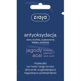 Ziaja Acai Berry vyhlazující noční maska na obličej a krk 7 ml