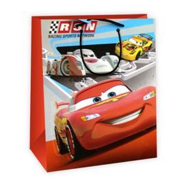 Ditipo Disney Dárková papírová taška pro děti L Cars McQueen, RSN 26,4 x 12 x 32,4 cm