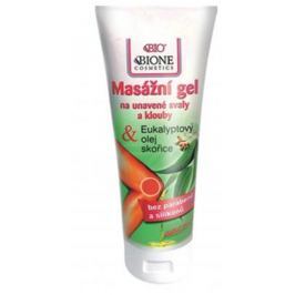 Bione Cosmetics Eukalyptový olej a skořice hřejivý masážní gel 200 ml