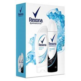 Rexona Freshness & Care sprchový gel 250 ml + Motionsense Invisible Aqua antiperspirant deodorant sprej 150 ml, pro ženy kosmetická sada