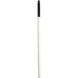 Kosmetický štětec černo-bílý černá molitanová špička 17,5 cm 30190