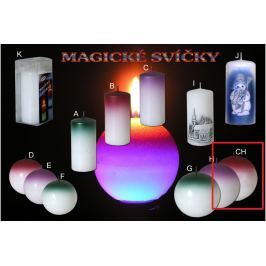 Lima Magická červená svíčka koule 100 mm 1 kus