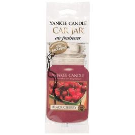 Yankee Candle Black Cherry - Zralé třešně vonná visačka do auta papírová 12 g