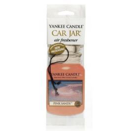 Yankee Candle Pink Sands - Růžové písky vonná visačka do auta papírová 12 g