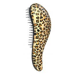 Dtangler Detangling Brush Kartáč pro snadné rozčesání vlasů 18,5 cm Leopard Yellow