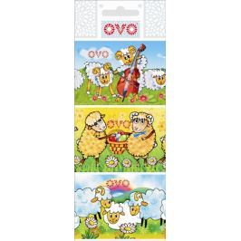 Ovo Fólie na vejce Beránci 1 balení = 9 obrázků (smršťovací košilky)