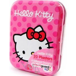 Hello Kitty Náplasti 20 kusů 4 druhy v kovové krabičce
