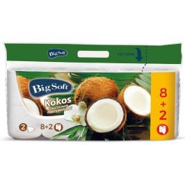 Big Soft Kokos parfemovaný toaletní papír bílý 2 vrstvý 200 útržků 10 kusů