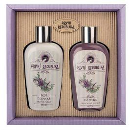 Bohemia Gifts & Cosmetics První republika Levandule tělové mléko 200 ml + sprchový gel 200 ml, kosmetická sada