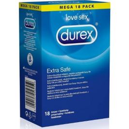 Durex Extra Safe kondom extra lubrikovaný, silnější nominální šířka: 56 mm 18 kusů
