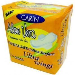 Carin Ultra Wings Aloe Vera intimní vložky s křidélky 9 kusů