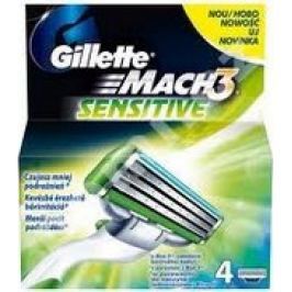 Gillette Mach 3 Sensitive náhradní hlavice 4 kusy