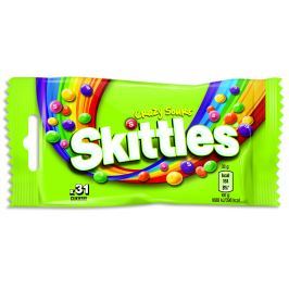 Skittles Crazy Sours kyselé žvýkací bonbony 38 g