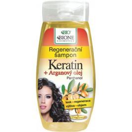 Bione Cosmetics Keratin & Arganový olej regenerační šampon 260 ml