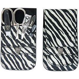 Kellermann 3 Swords luxusní manikúra zebra 6 dílná Fashion Materials v aktuálním módním materíálu 56212 P N