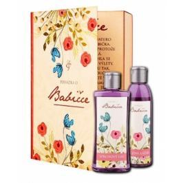 Bohemia Gifts & Cosmetics Kniha Pohádka o babičce - sprchový gel 250 ml + olejová lázeň 200 ml (s příjemnou levandulovou vůní), kosmetická sada