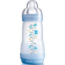 Mam Anti-Colic antikoliková láhev na krmení a silikonová jemná savička 1 pomalý různé barvy 2+ měsíců 260 ml