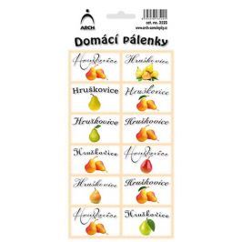 Arch Samolepky Domácí pálenky Hruškovice 12 etiket