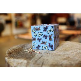 Svíčka Blue Butterfly Kostka